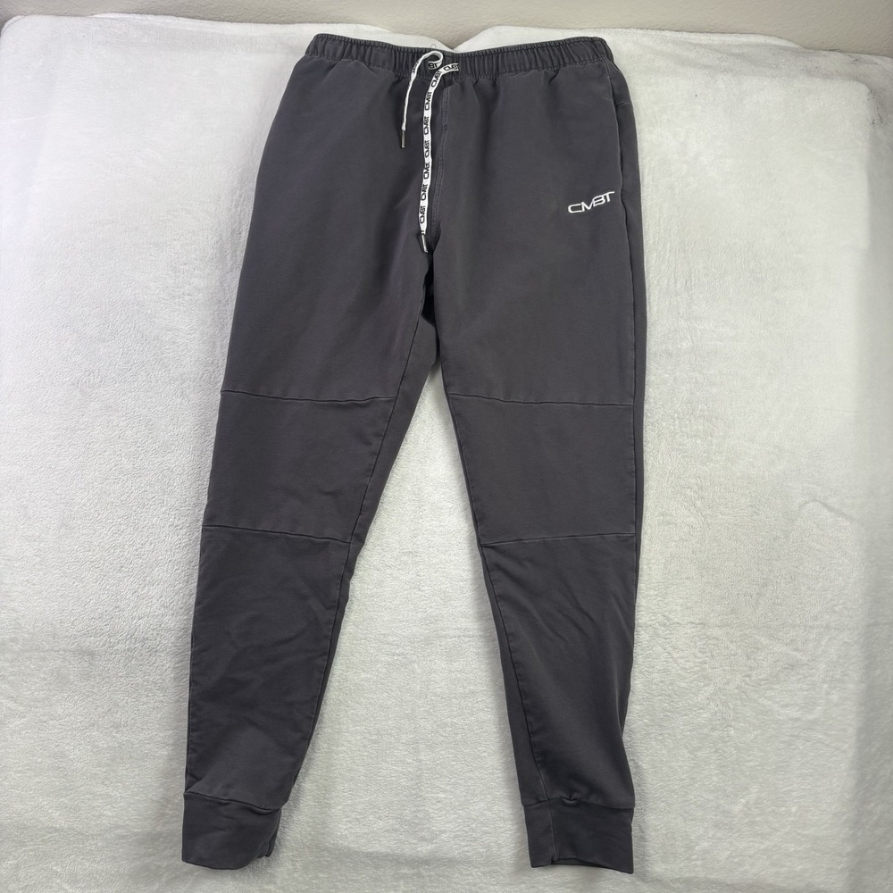CMBT Iron Apparel Grey Jogger Fleece Sweatpants Men's Large Athletic Activewear
